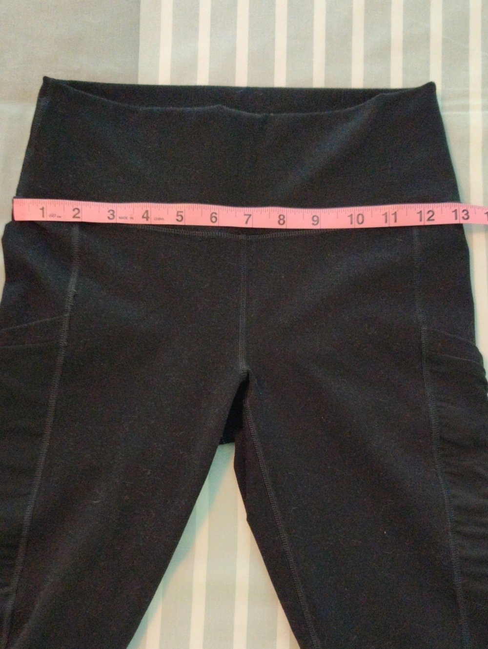 Fabletics Black Leggings with Side Pockets